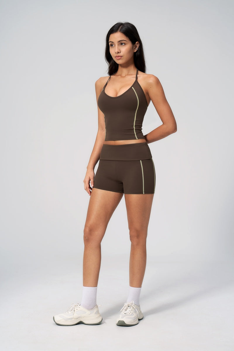 Women Sportswear Stripe Shorts Set