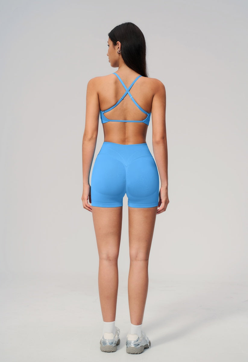 Women Sport Halterneck Shorts Set