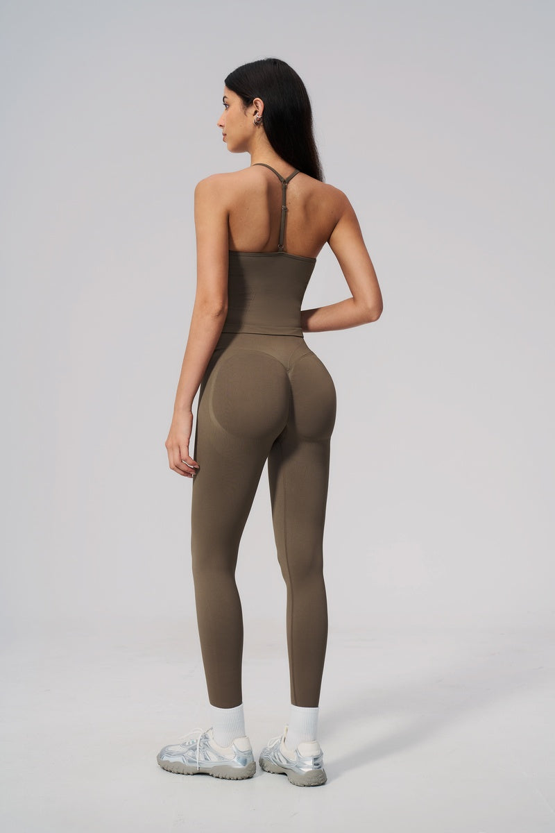 Women Sport Halterneck Pants Set