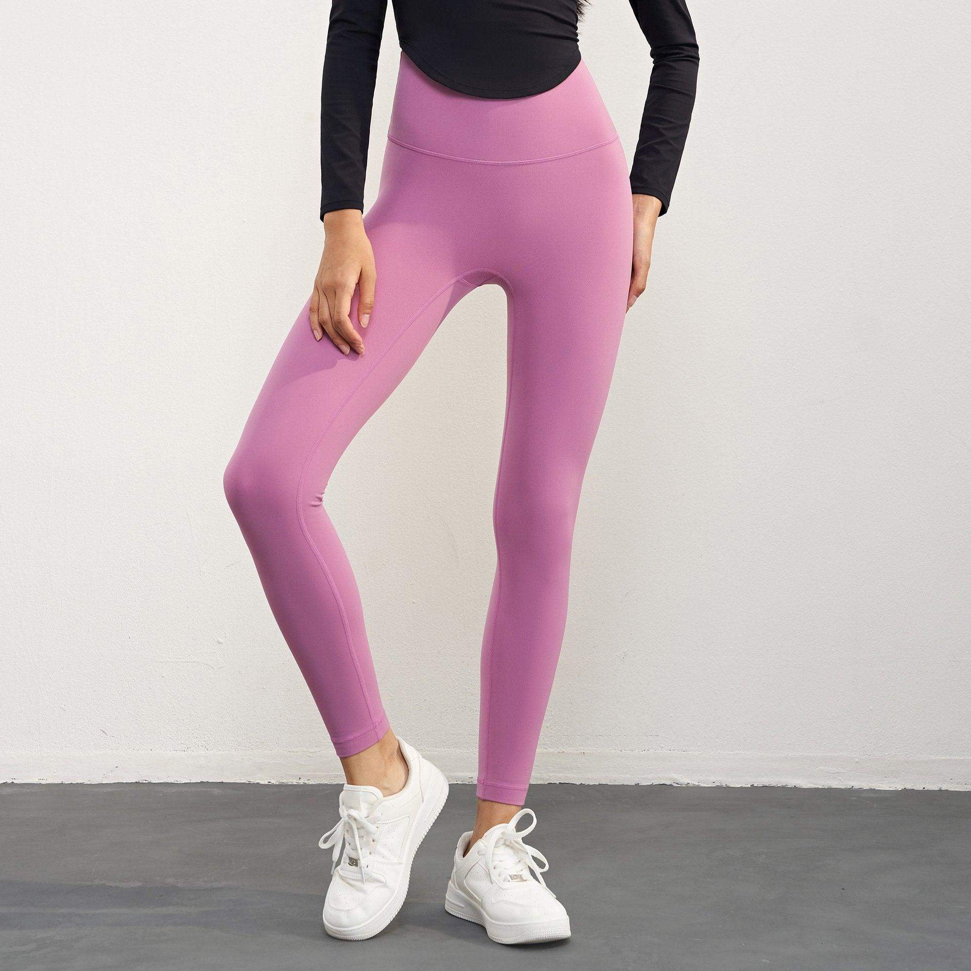 Warme Yoga-Leggings aus Fleece für den Winter