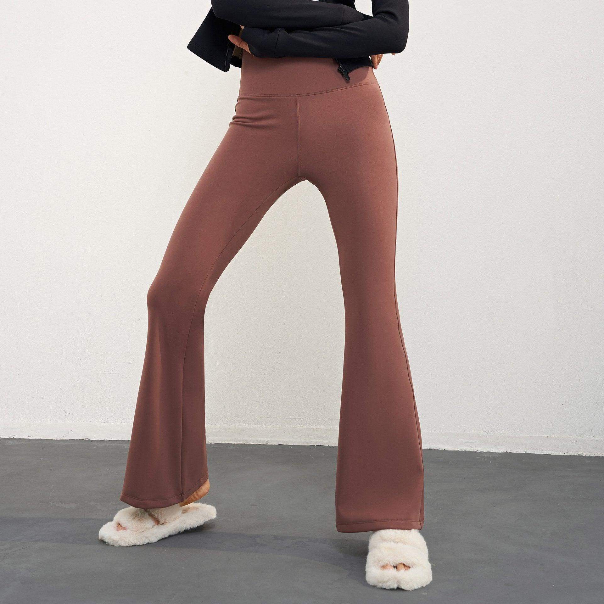 Flare-Leggings mit Fleece-Futter
