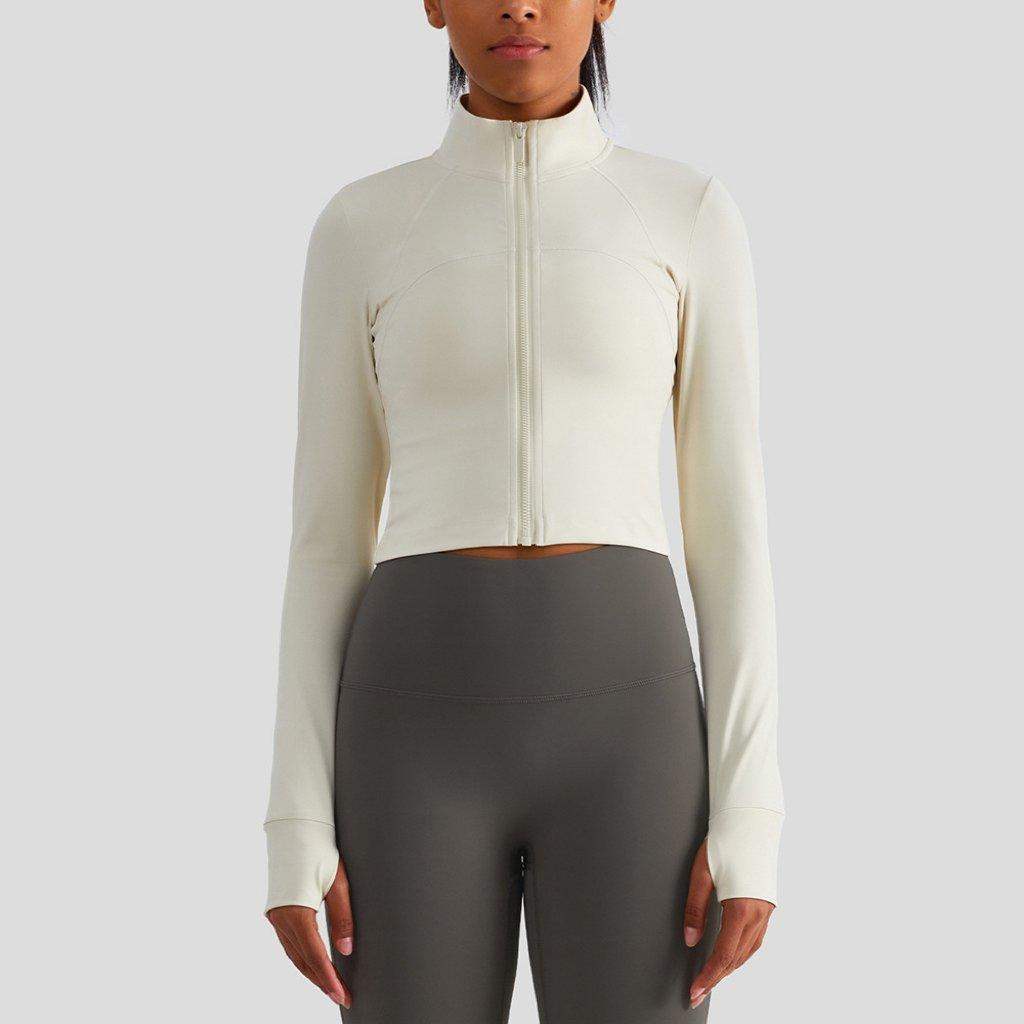 Langärmelige Lauf-Fitnessjacke