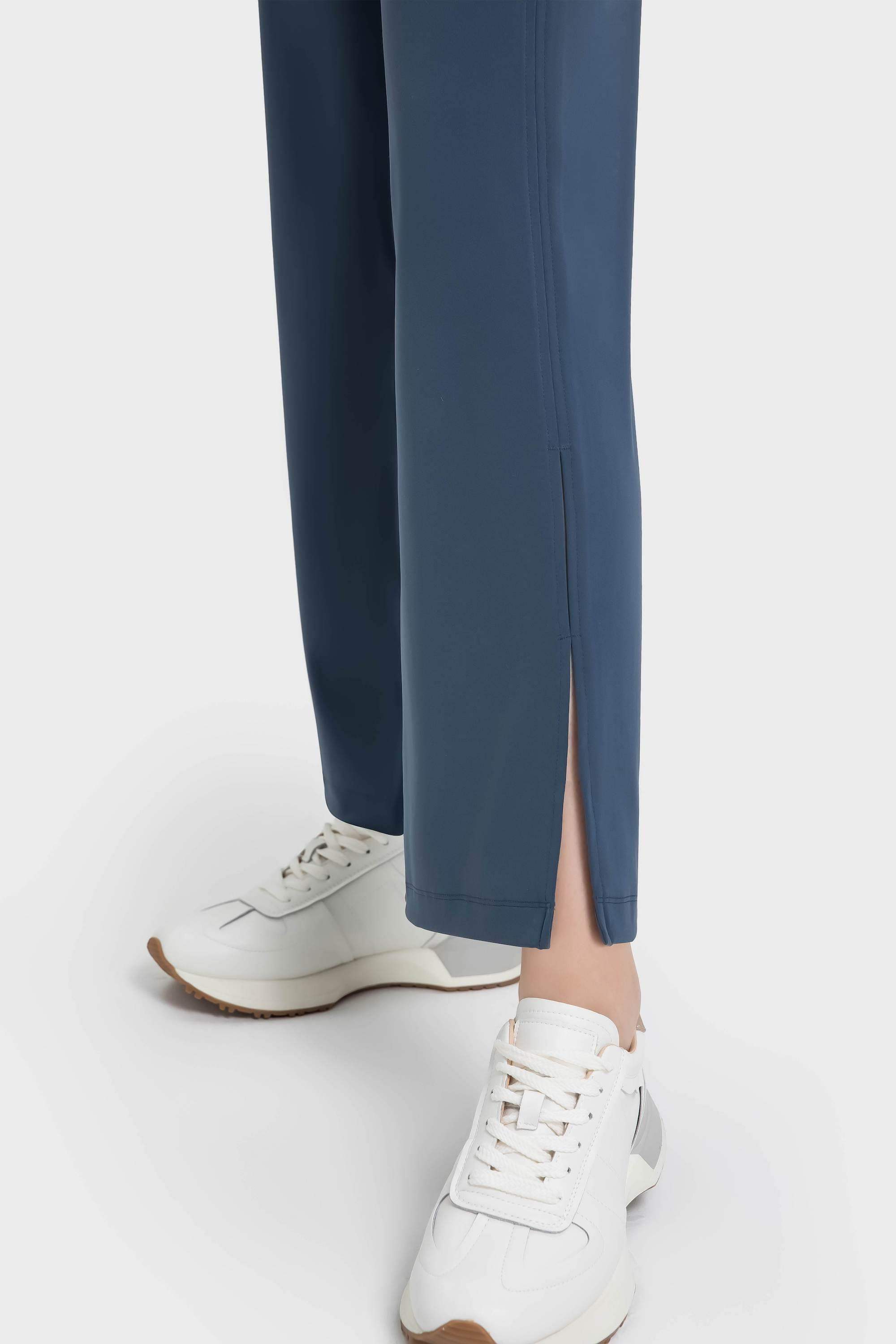 Yogahose mit hoher Taille und weitem Bein