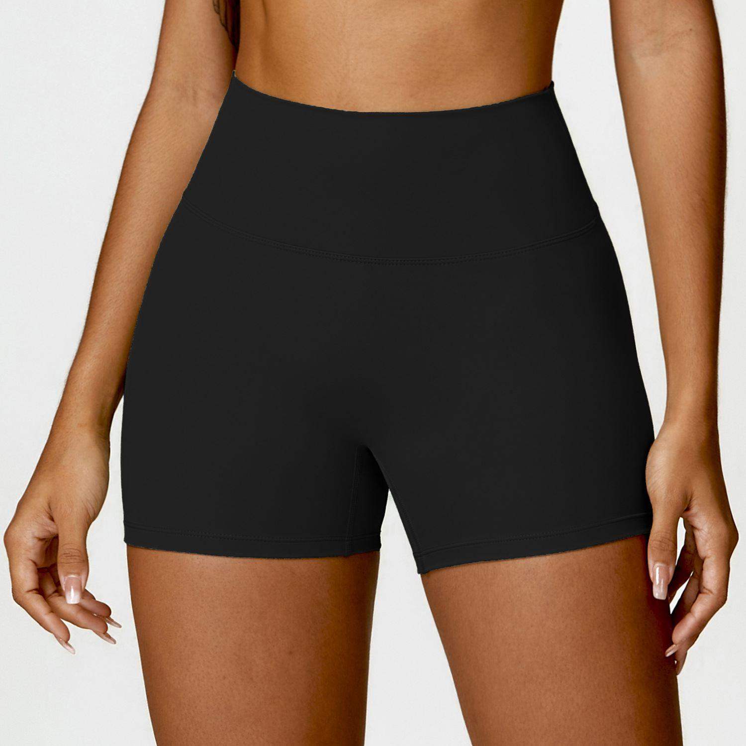 Yoga-Laufshorts mit hoher Taille
