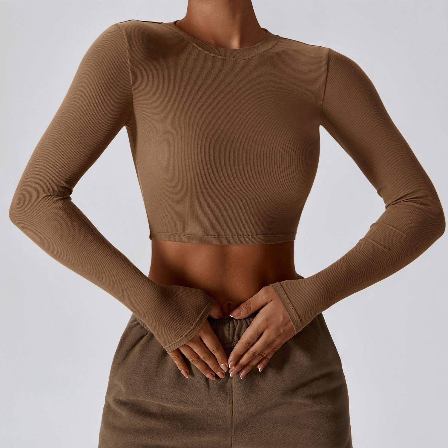 Schnelltrocknendes Sport-Langarmshirt