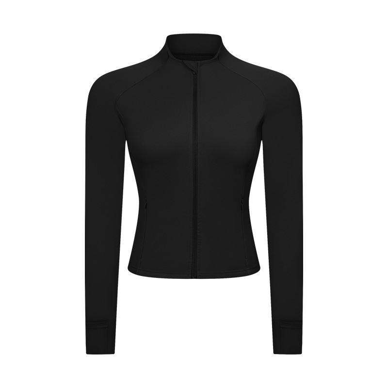 Fitnessjacke mit Reißverschlusstasche