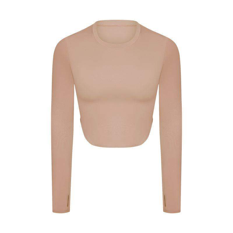 Fitness Langarmshirt mit Seitennahtschlitzen