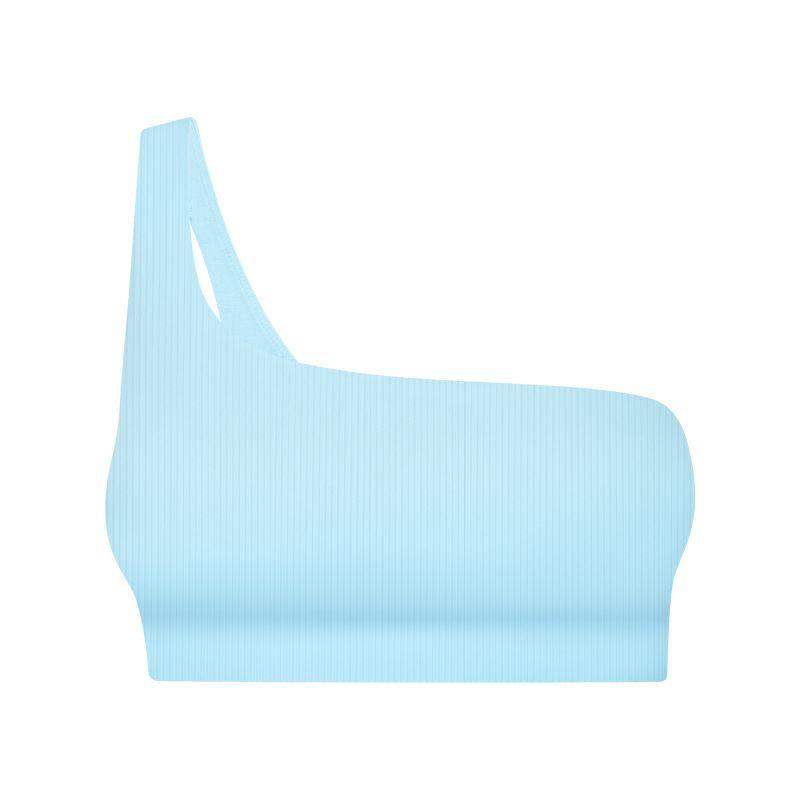 Gerippter Sport-BH mit Einzelträger