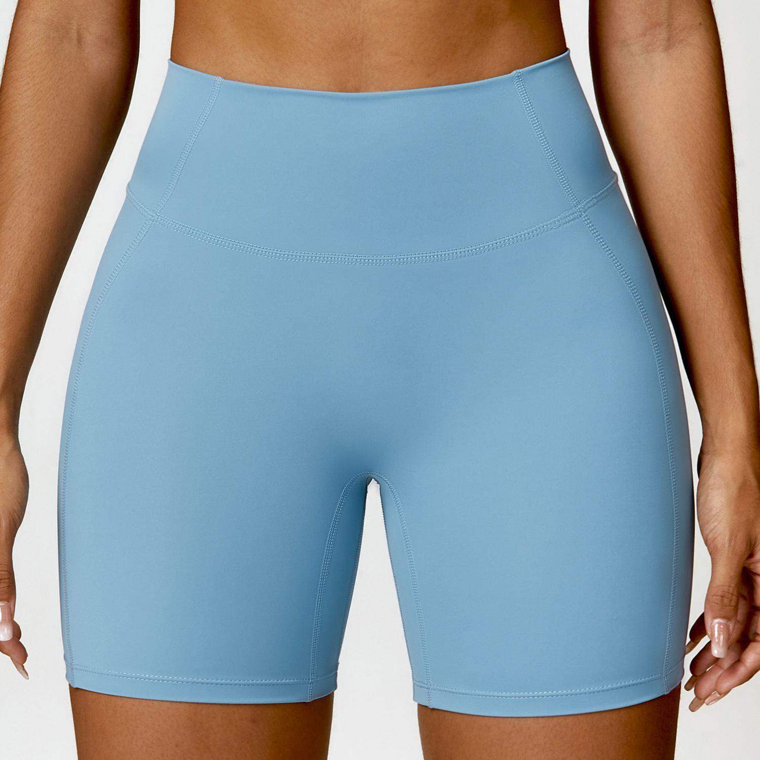 Yoga-Sportshorts mit hoher Taille