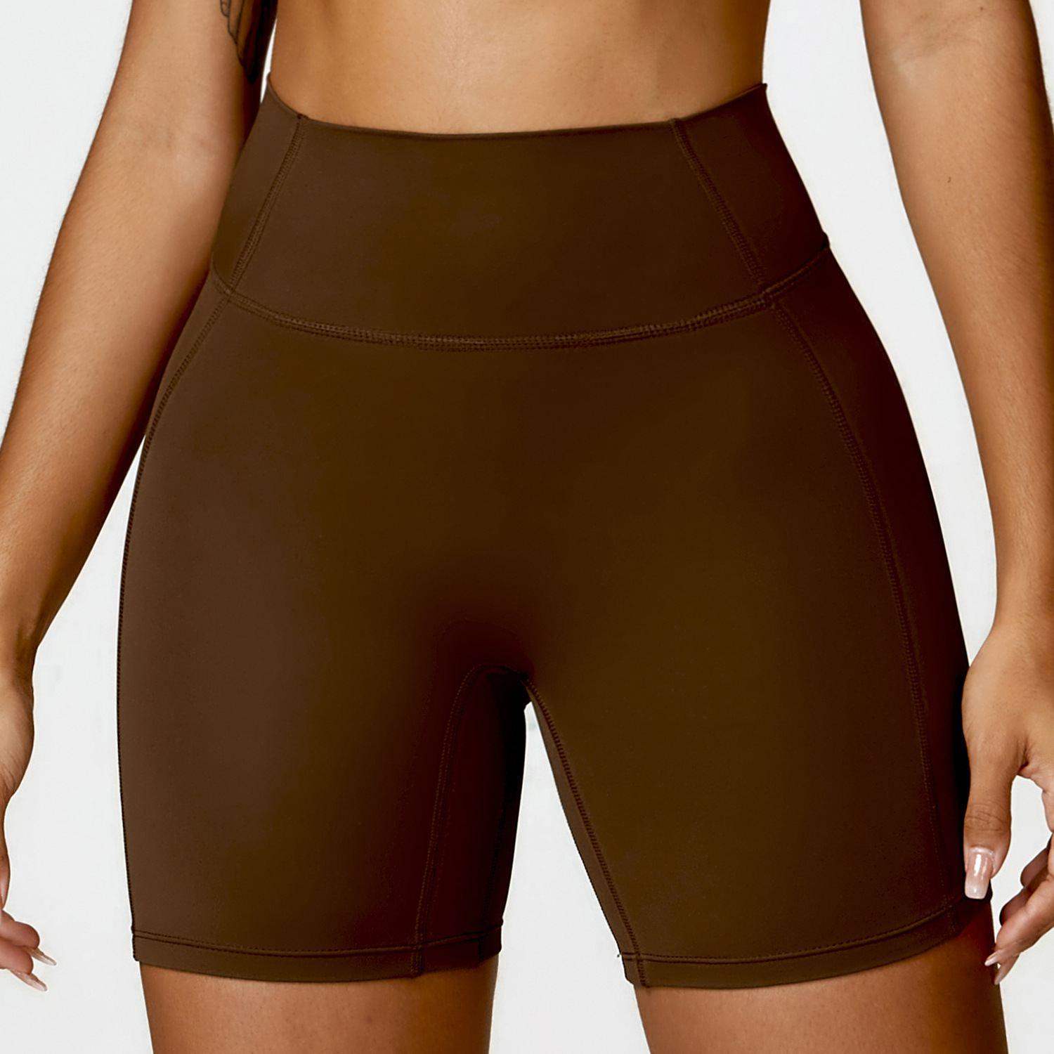 Yoga-Sportshorts mit hoher Taille