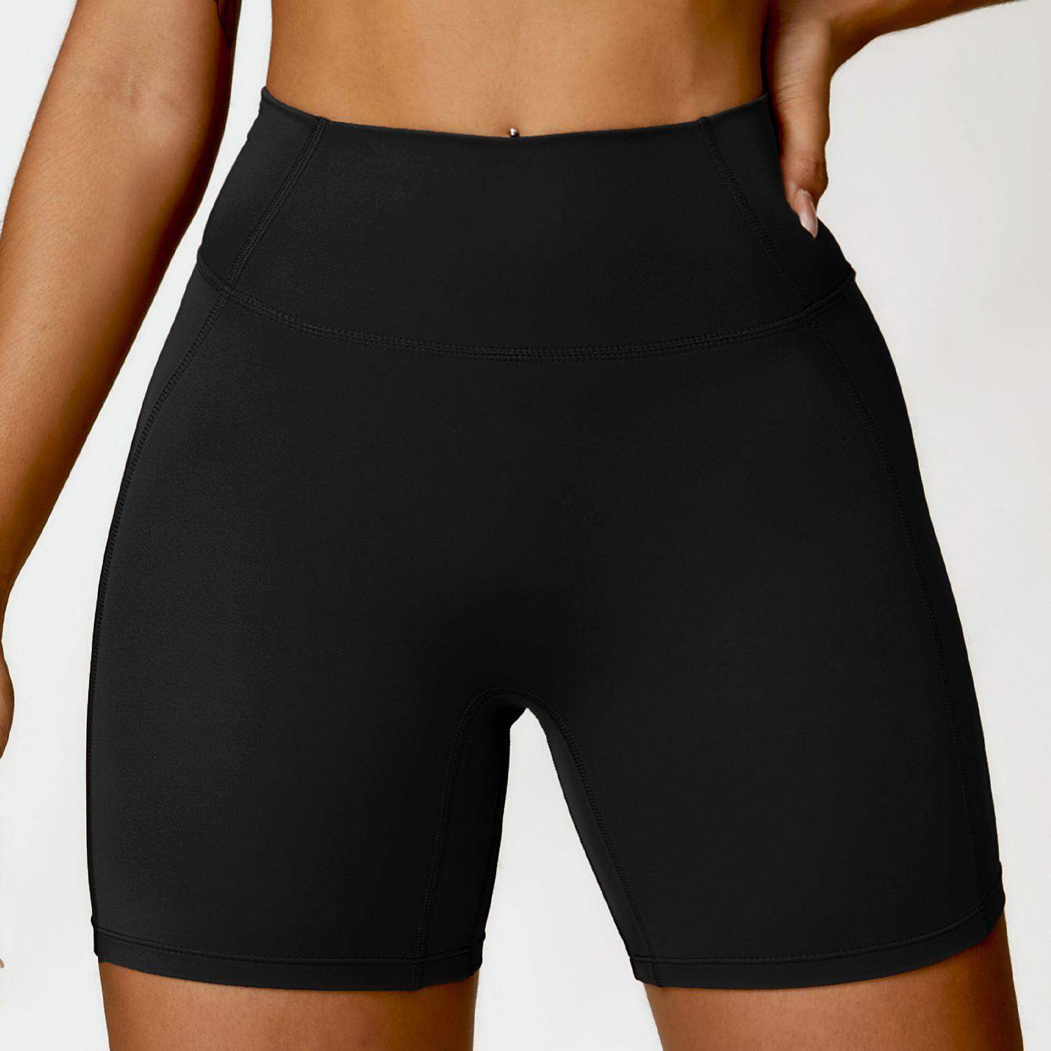 Yoga-Sportshorts mit hoher Taille