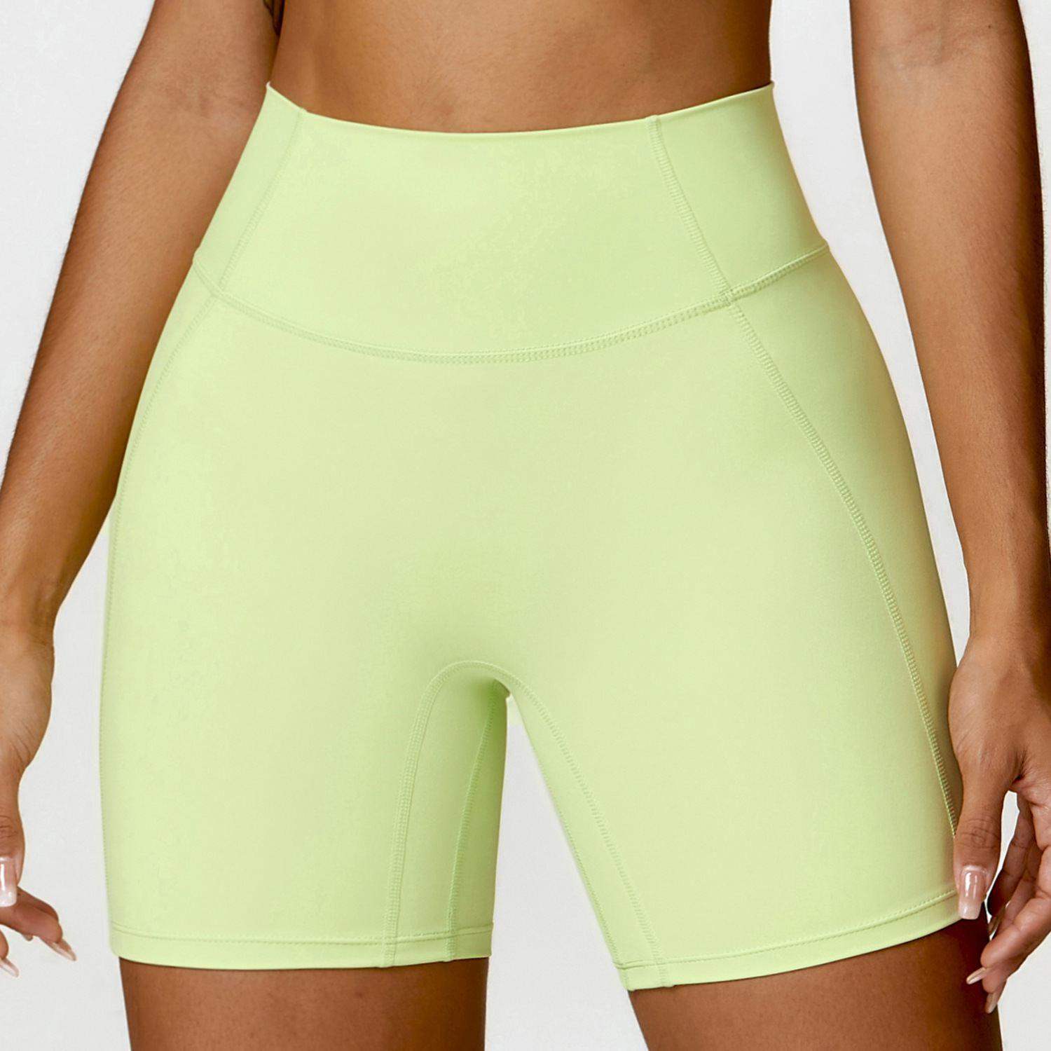 Yoga-Sportshorts mit hoher Taille