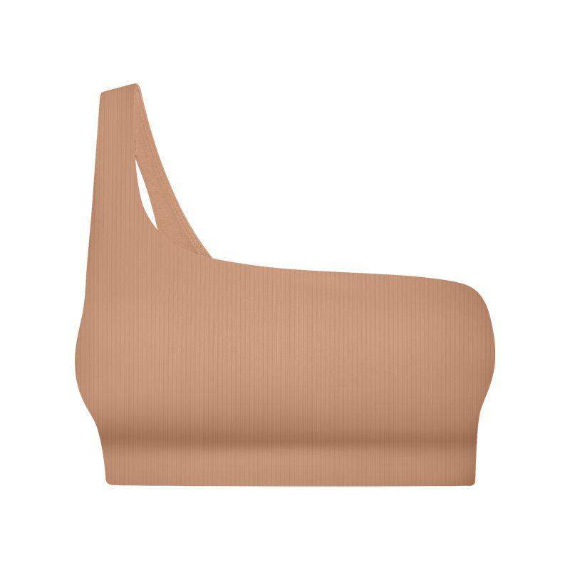 Gerippter Sport-BH mit Einzelträger