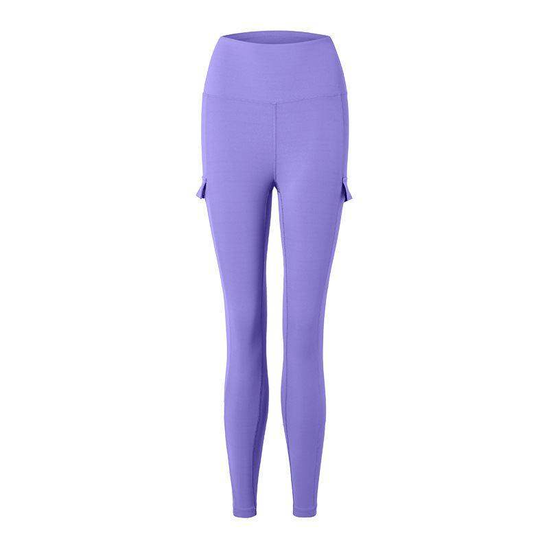 Leggings mit hoher Taille und Seitentaschen