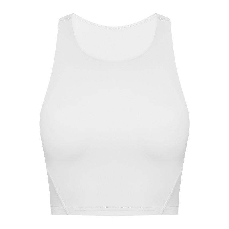 Gepolsterter Sport-BH mit Rundhalsausschnitt