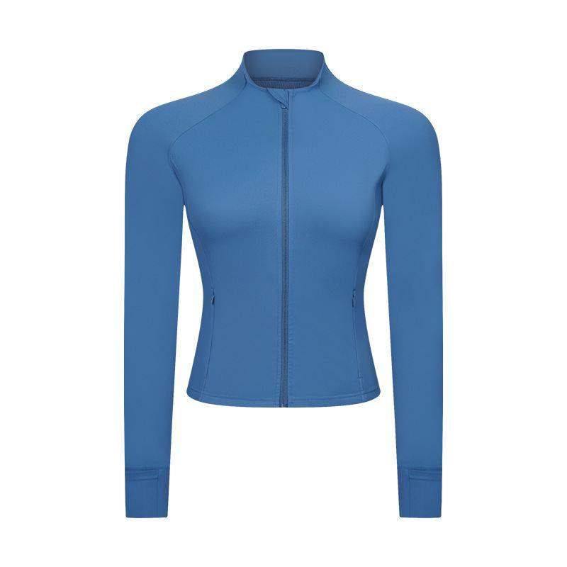 Fitnessjacke mit Reißverschlusstasche