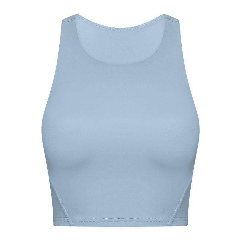 Gepolsterter Sport-BH mit Rundhalsausschnitt