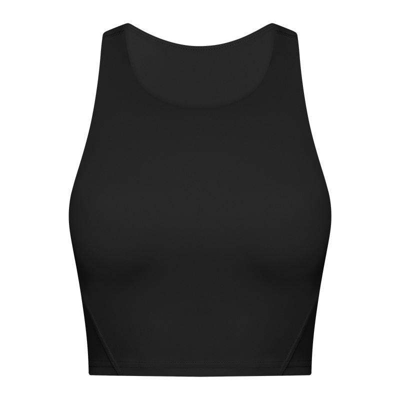 Gepolsterter Sport-BH mit Rundhalsausschnitt