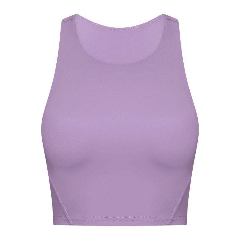 Gepolsterter Sport-BH mit Rundhalsausschnitt