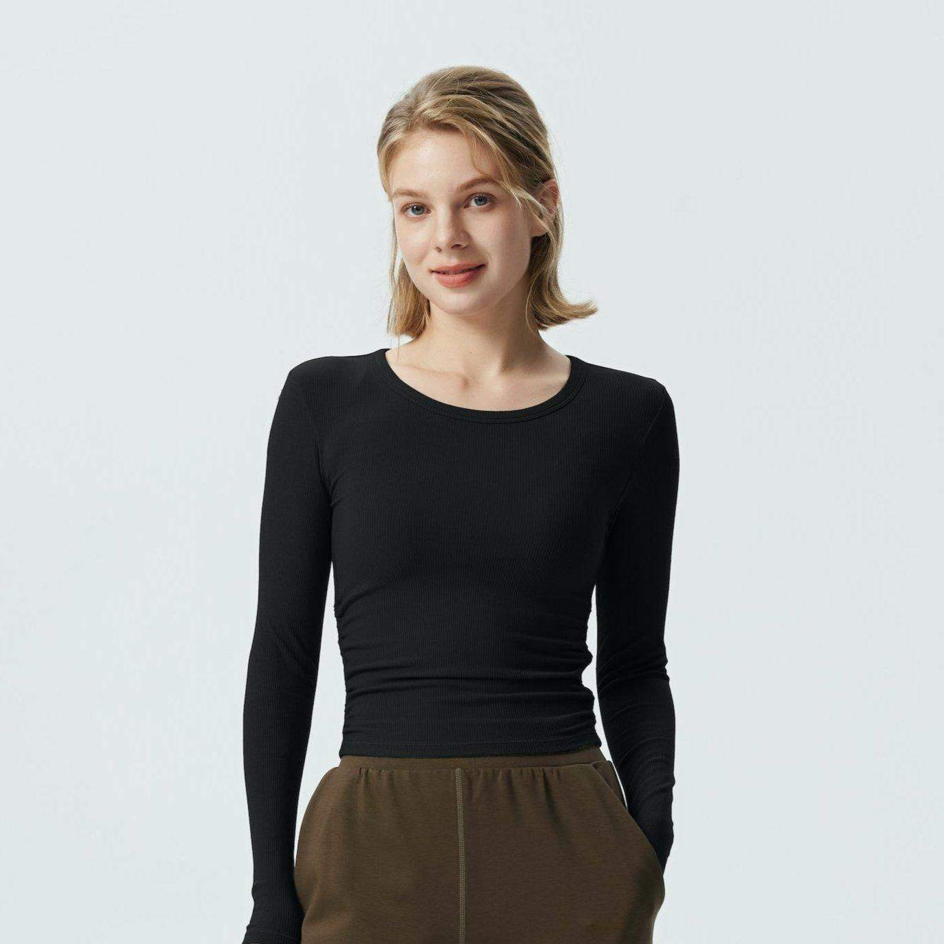 Atmungsaktives Slim-Fit Langarm-Laufoberteil für Damen