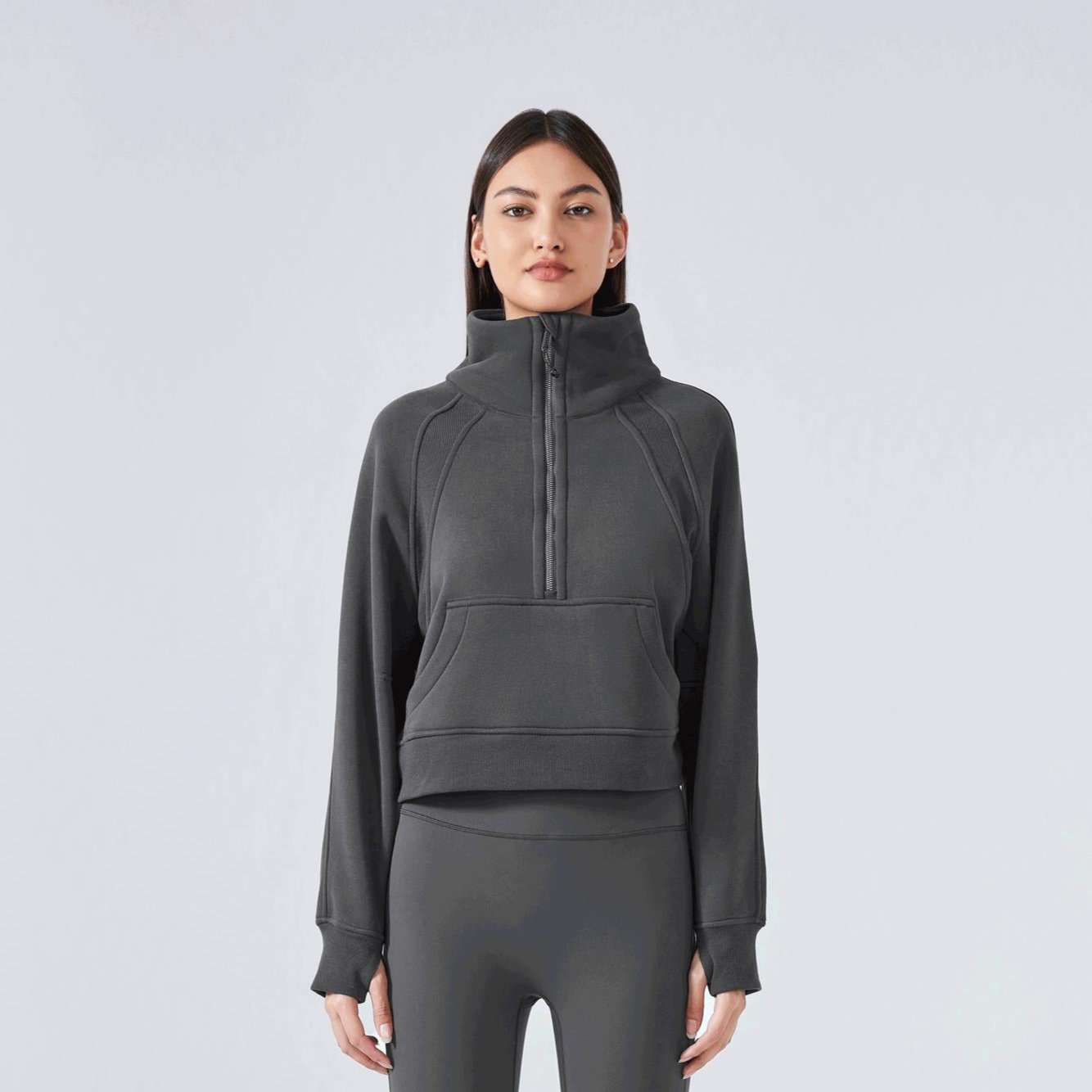 Long Sleeve Zipper Hooded Jacket