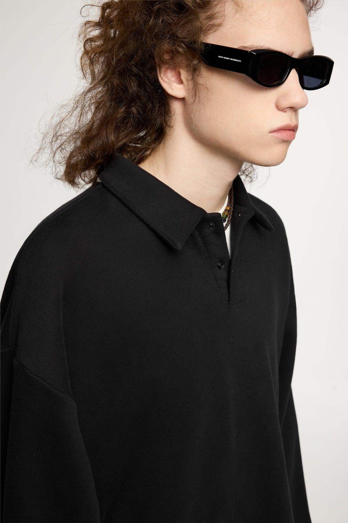 Fleece Pullover with Collared Neck