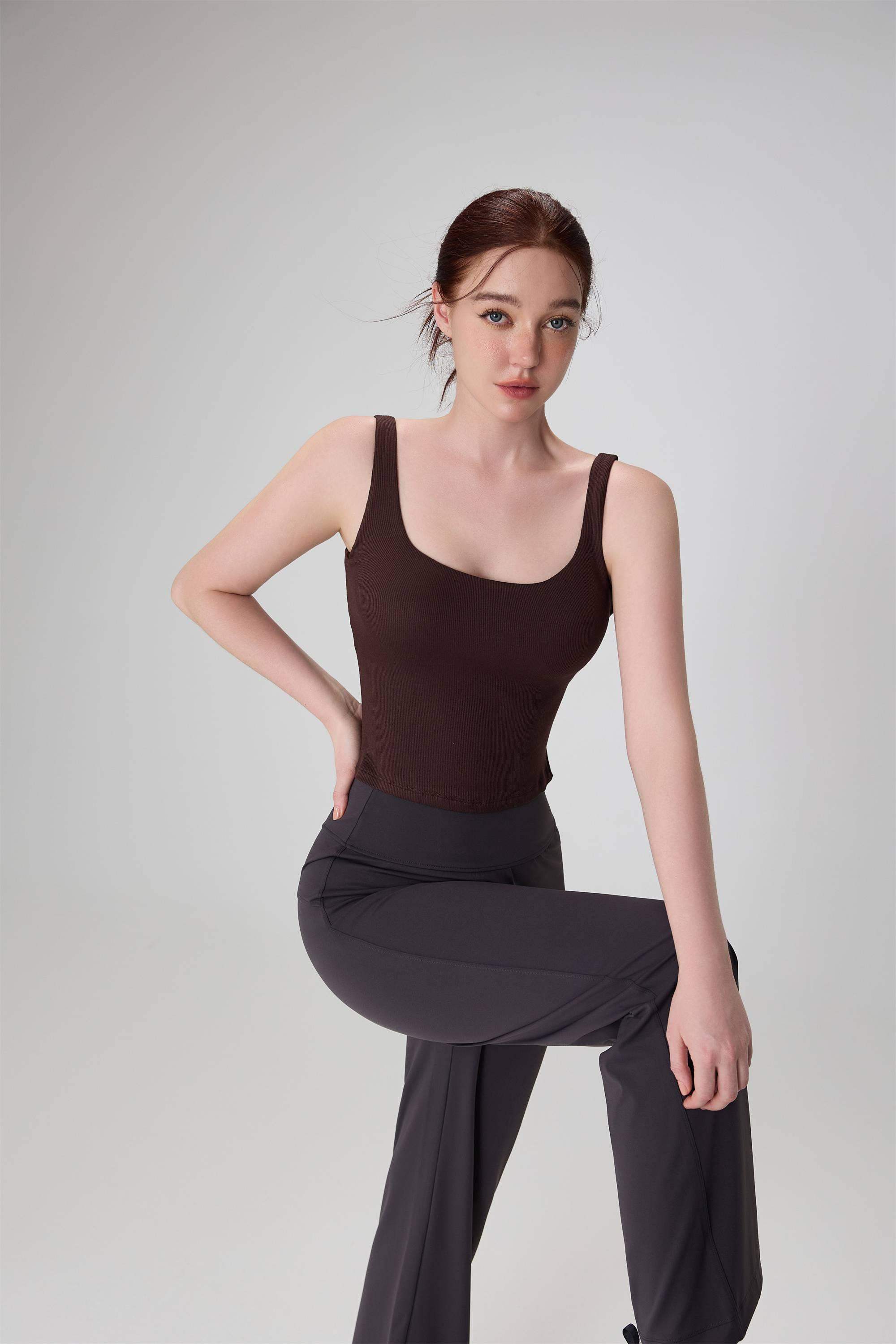 Modal Wide-Strap Yoga Tank Top