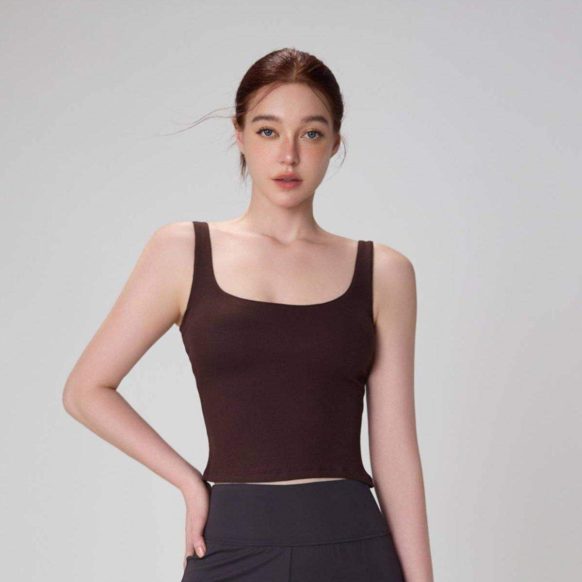 Modal Wide-Strap Yoga Tank Top