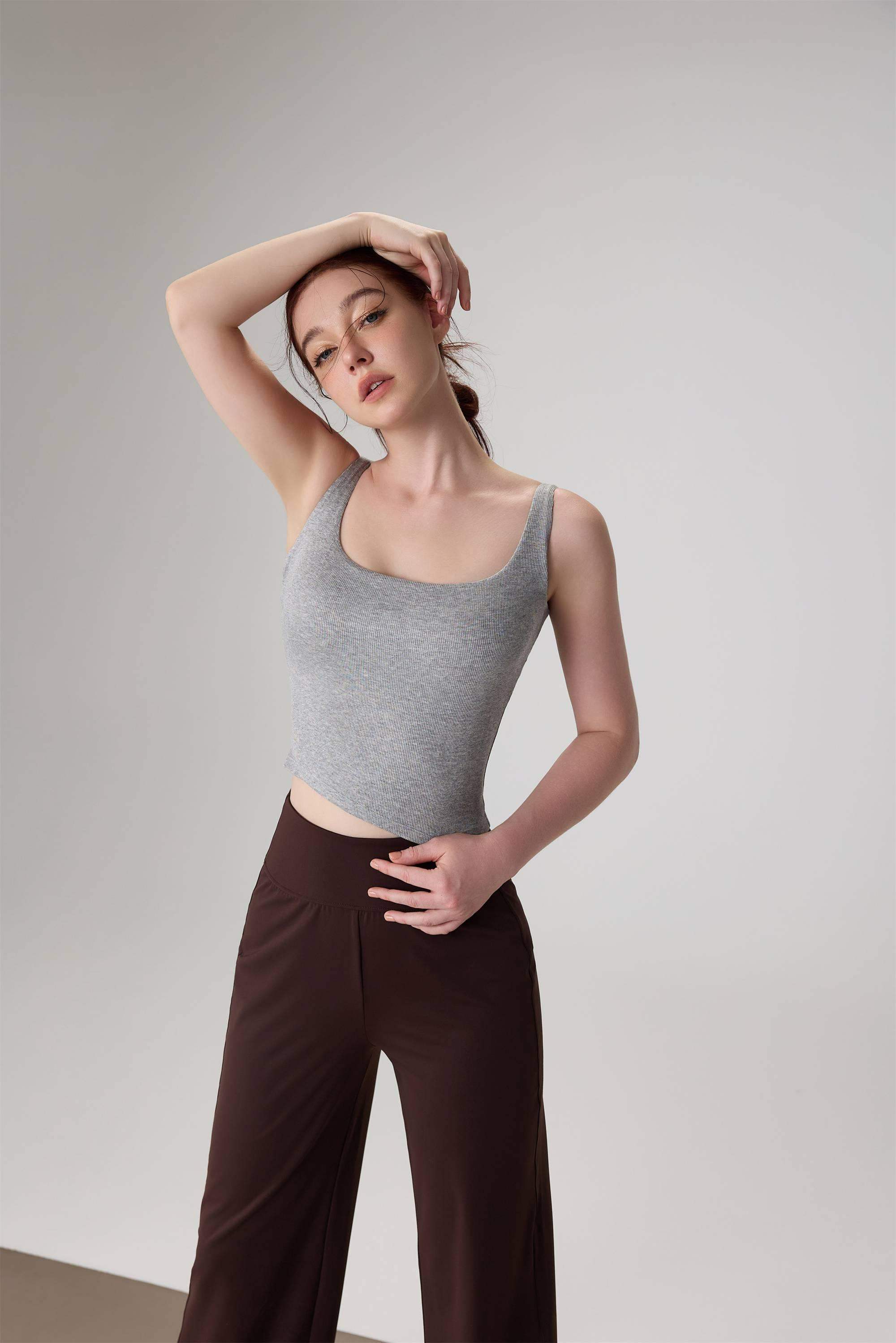 Modal Wide-Strap Yoga Tank Top