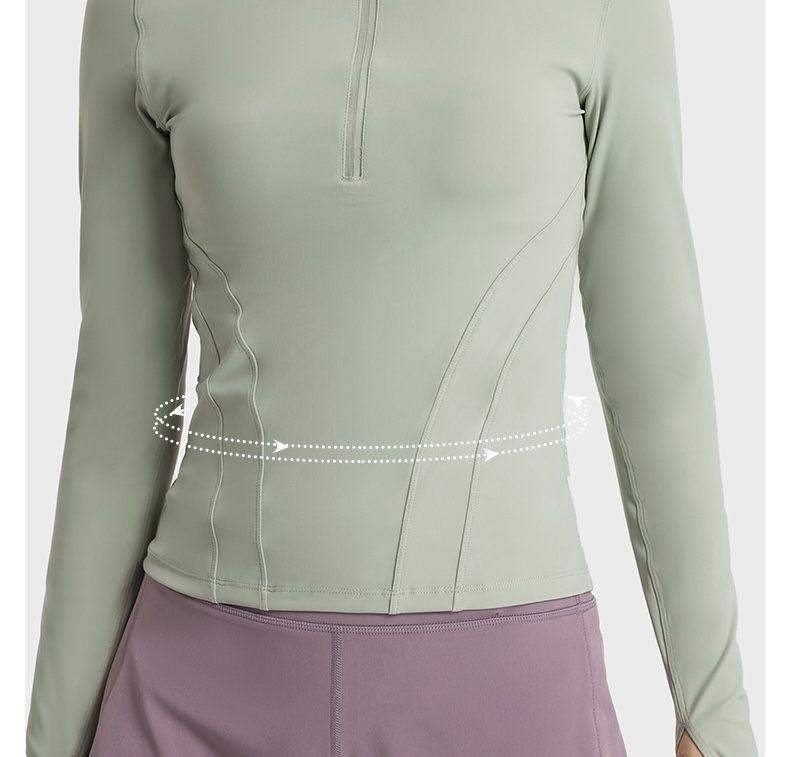 Half Zip Stand Collar Yoga Jacket