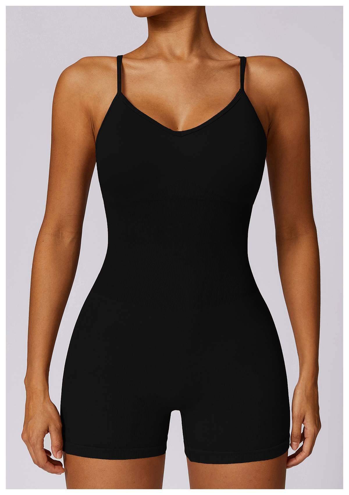 Nahtloser Rücken-Beauty-Yoga-Bodysuit