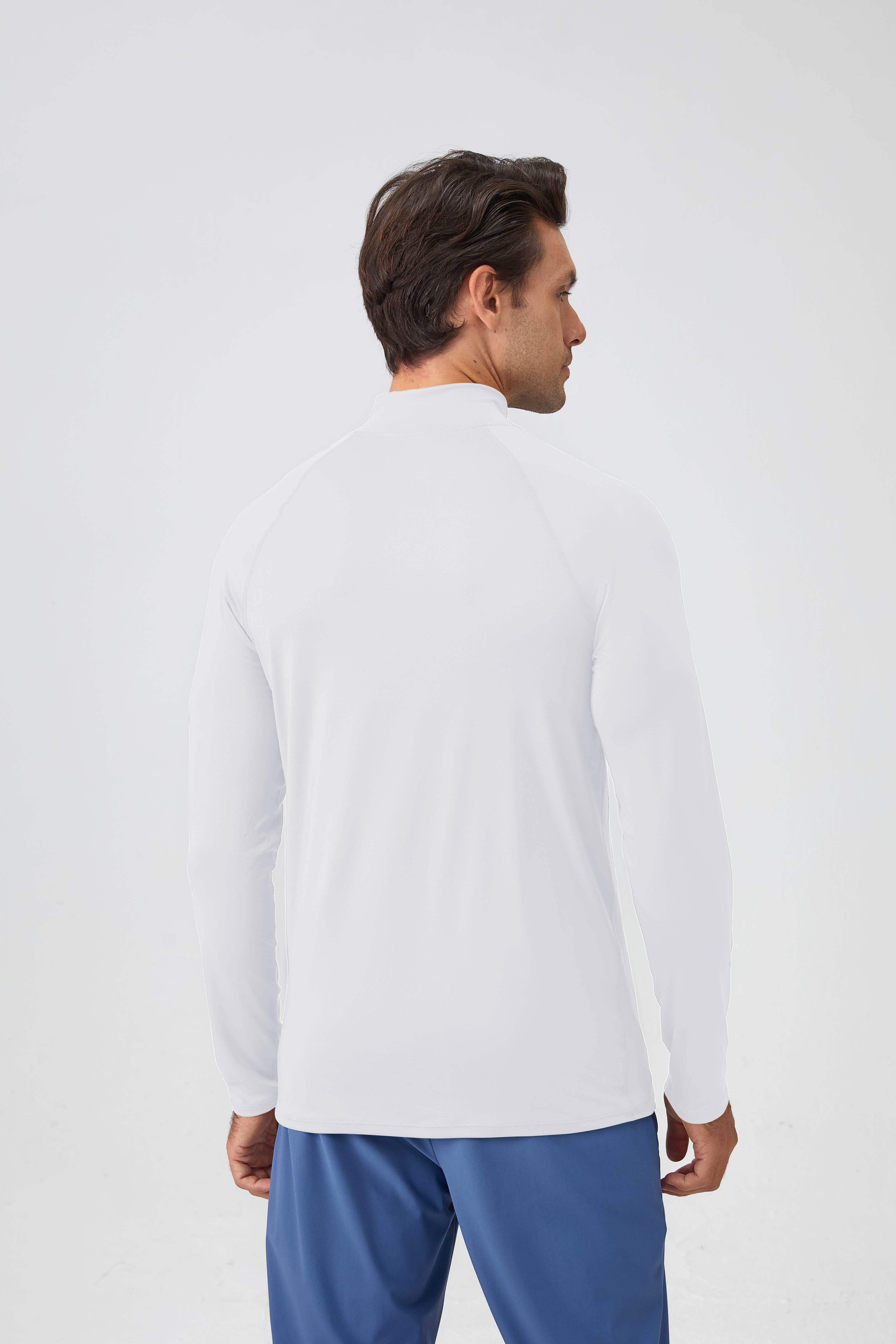 Men's Half Zip Long-Sleeve Top