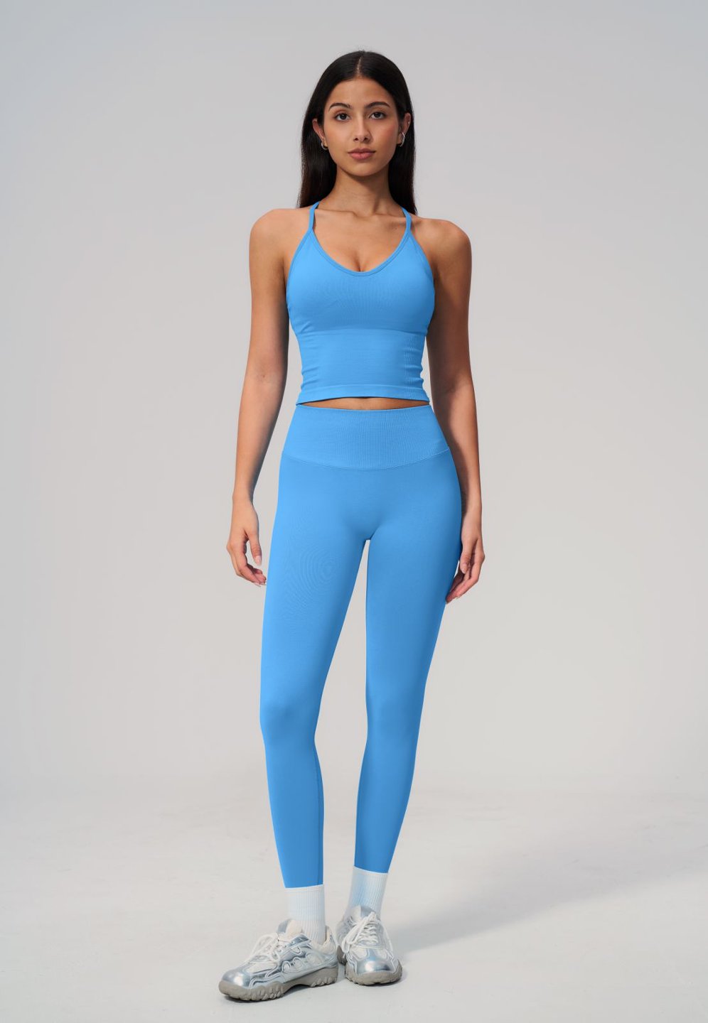 Women Sport Halterneck Pants Set