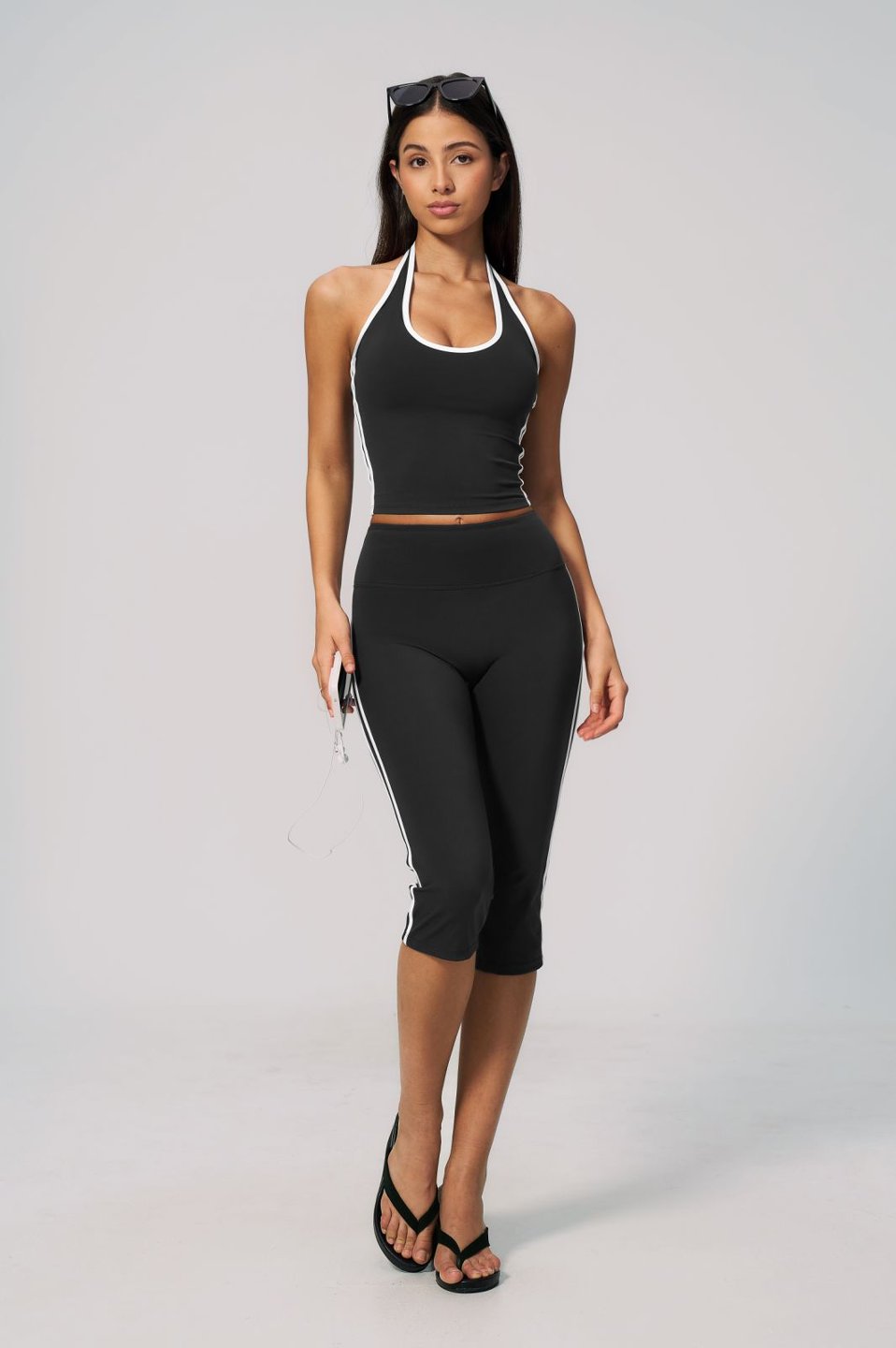Halter Neck Capri Pants