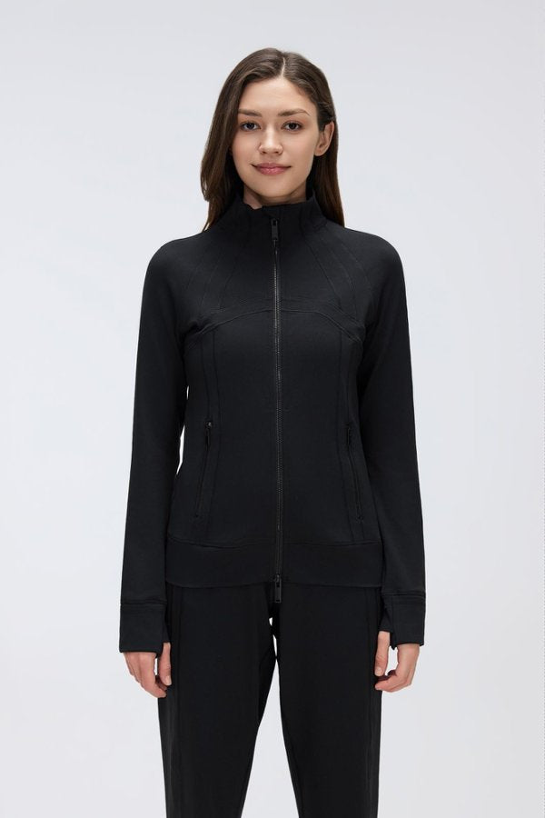 Women's Sports Stripe Zipper Jacket
