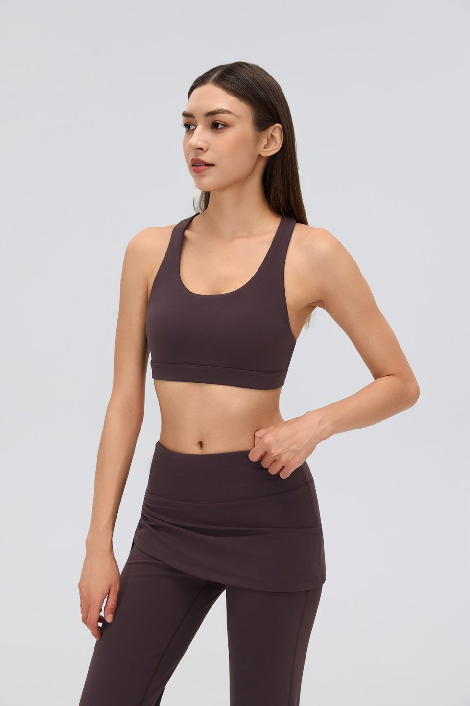 Women's Sports Bra and Flare Leggings Set