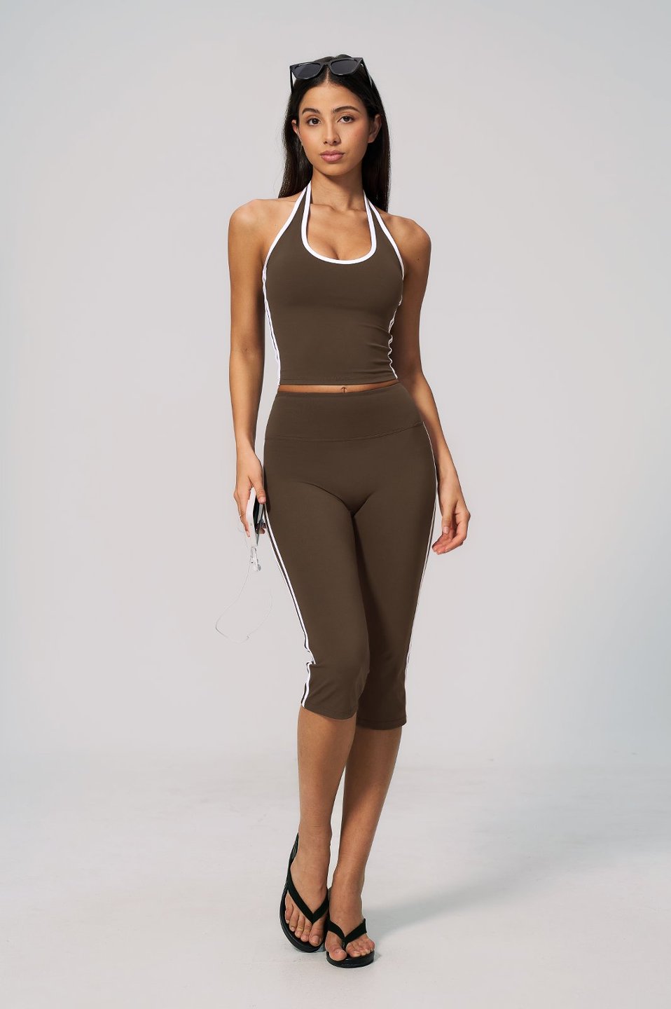 Halter Neck Capri Pants