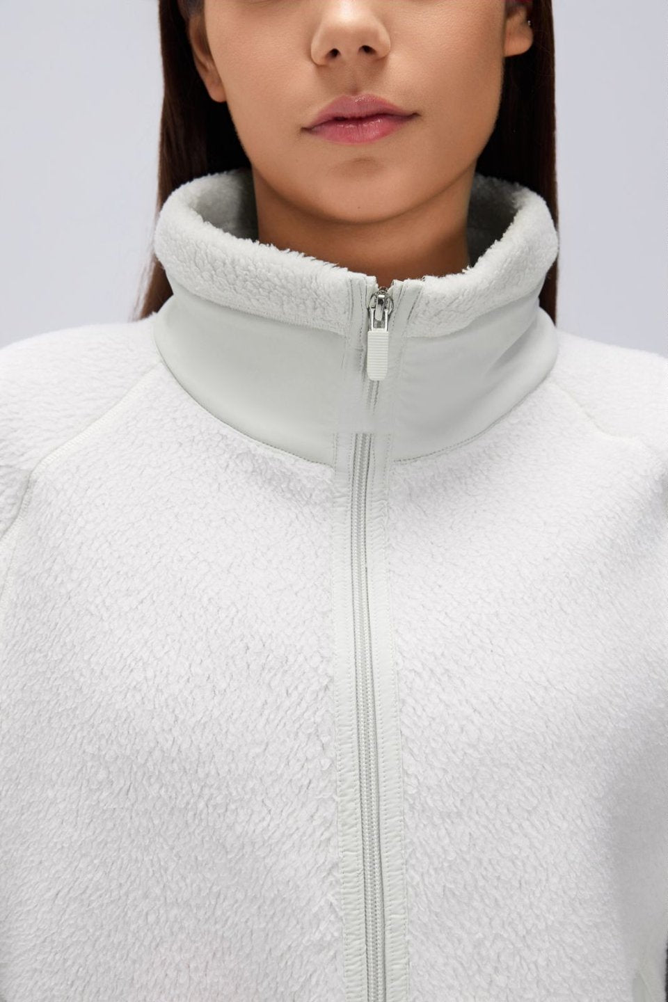 Women's Fleece-Lined Stand-Collar Thermal Jacket