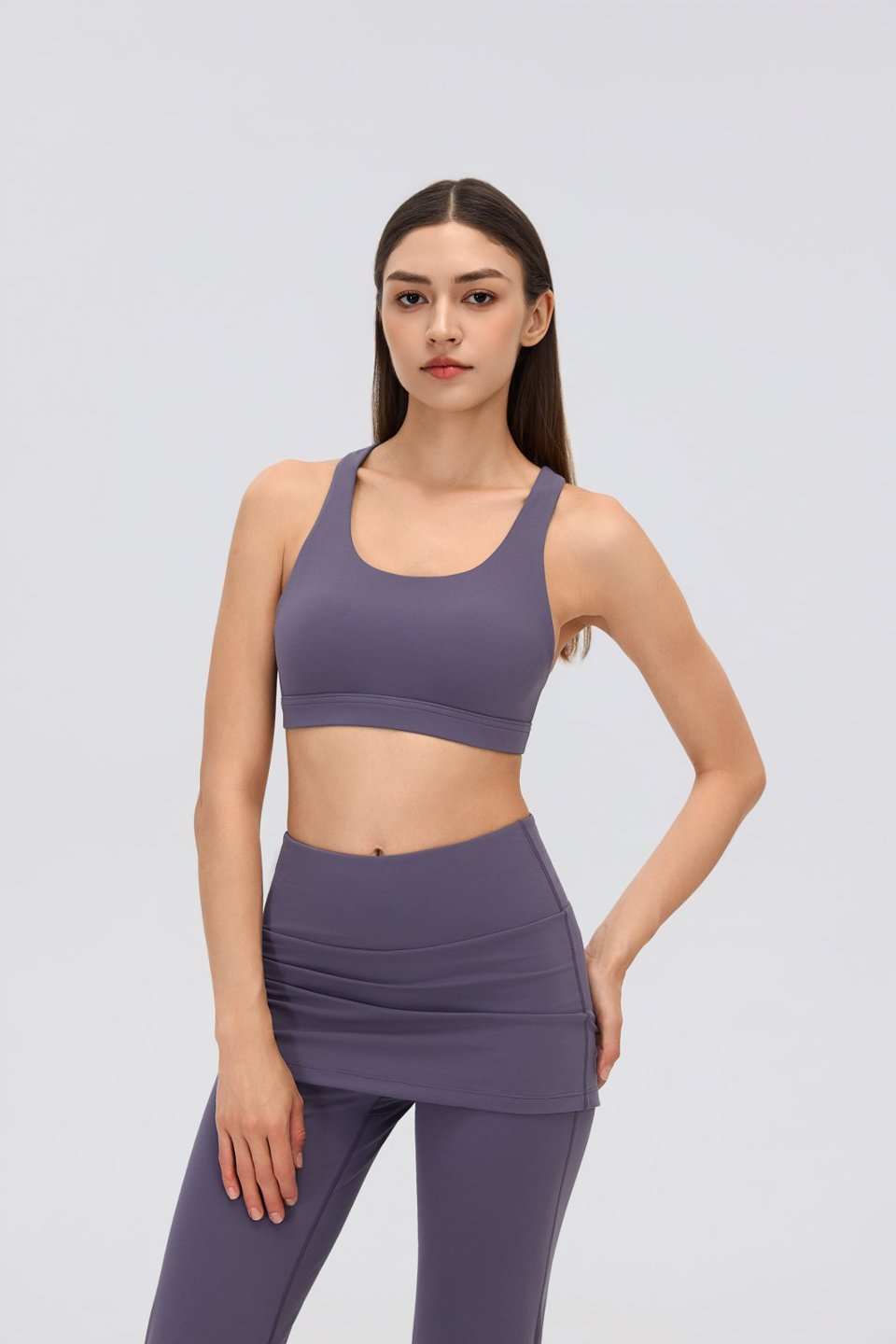 Women's Sports Bra and Flare Leggings Set