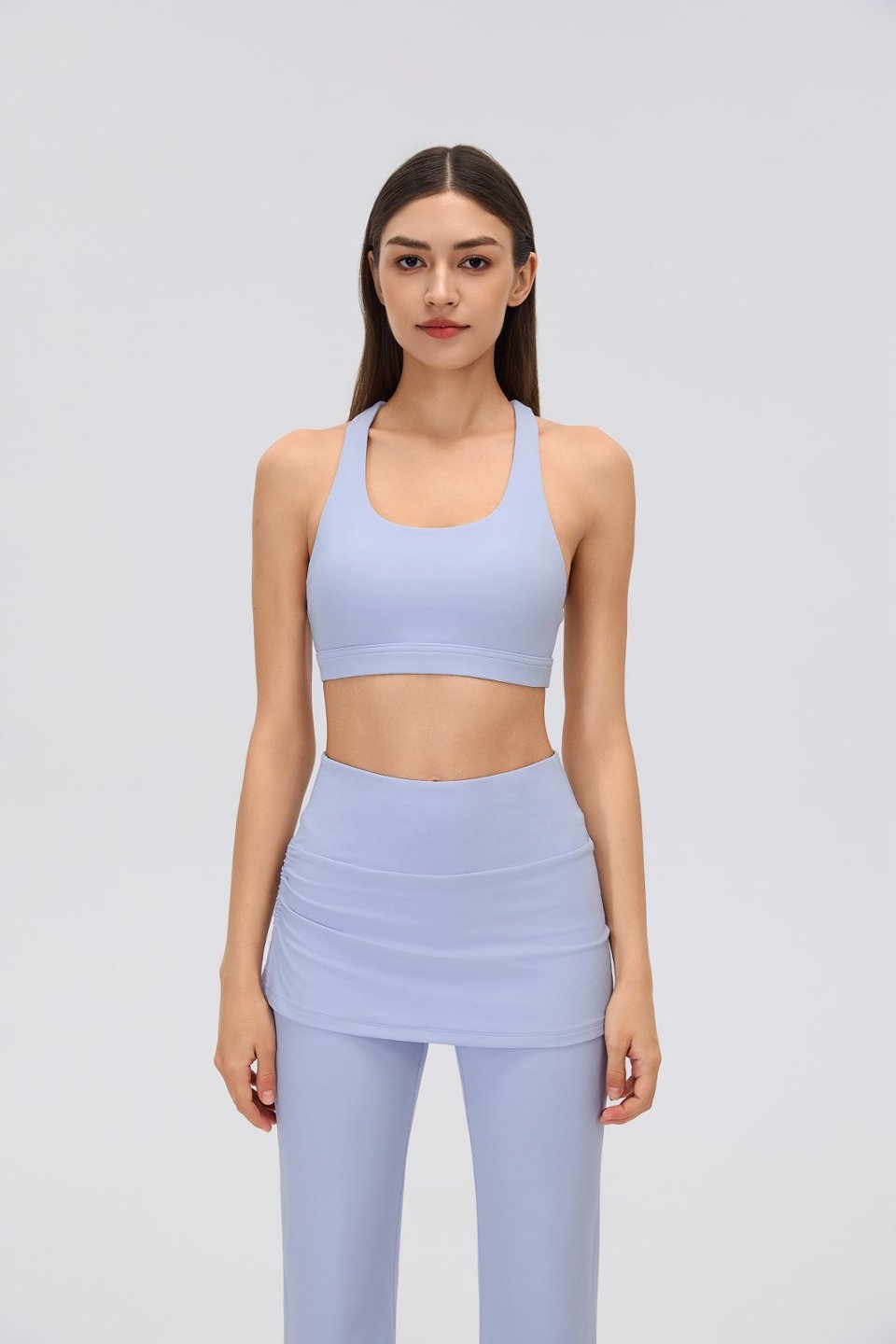 Women's Sports Bra and Flare Leggings Set