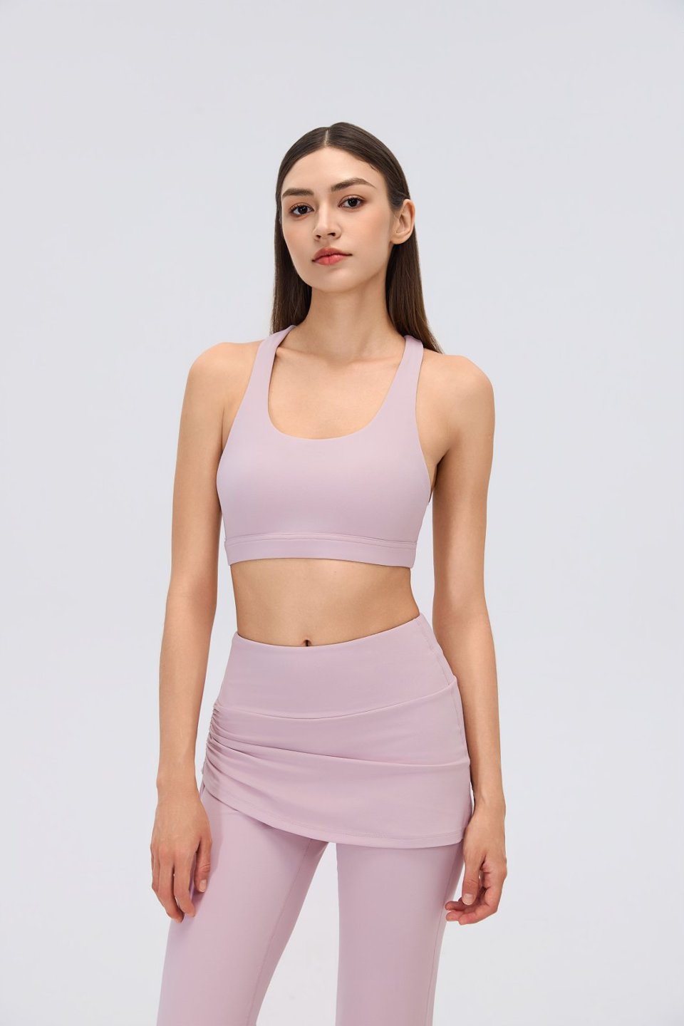 Women's Sports Bra and Flare Leggings Set