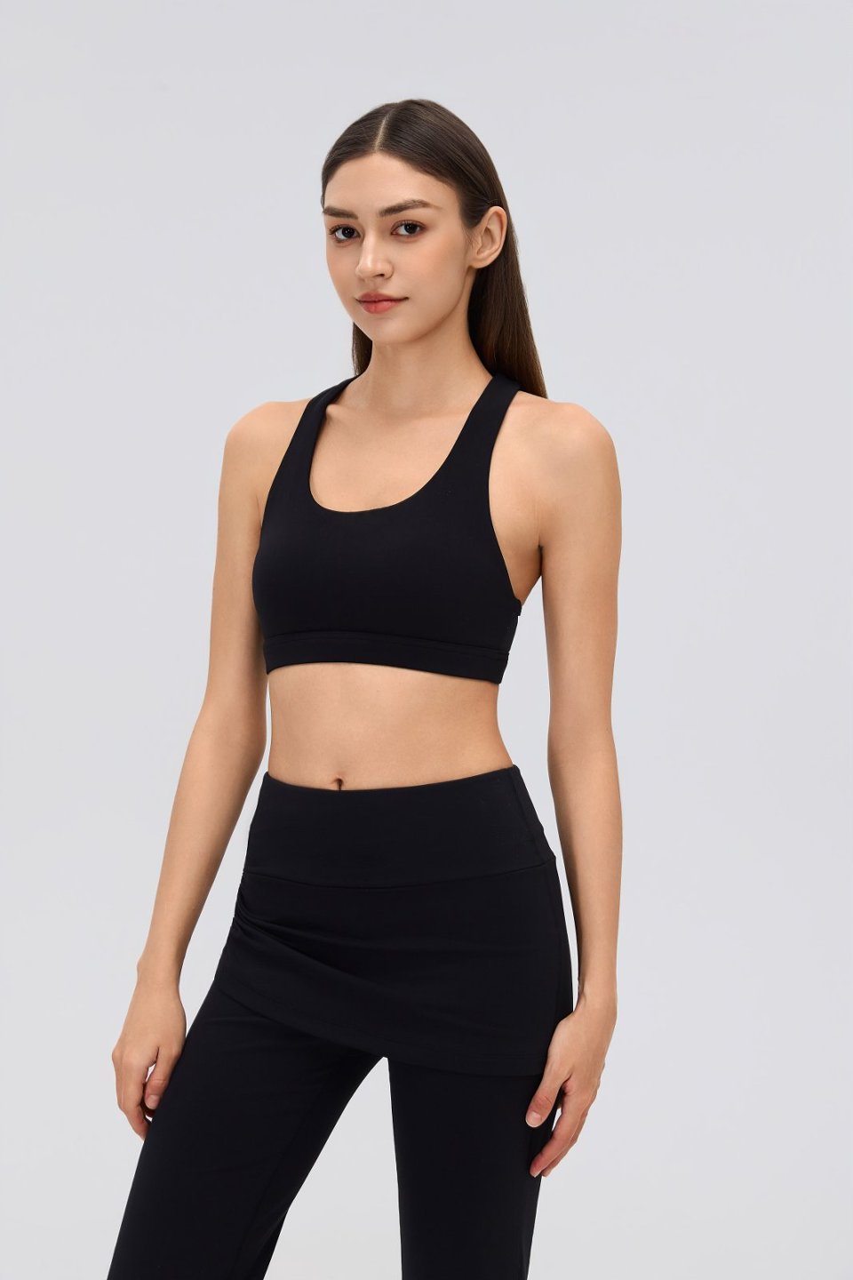 Women's Sports Bra and Flare Leggings Set