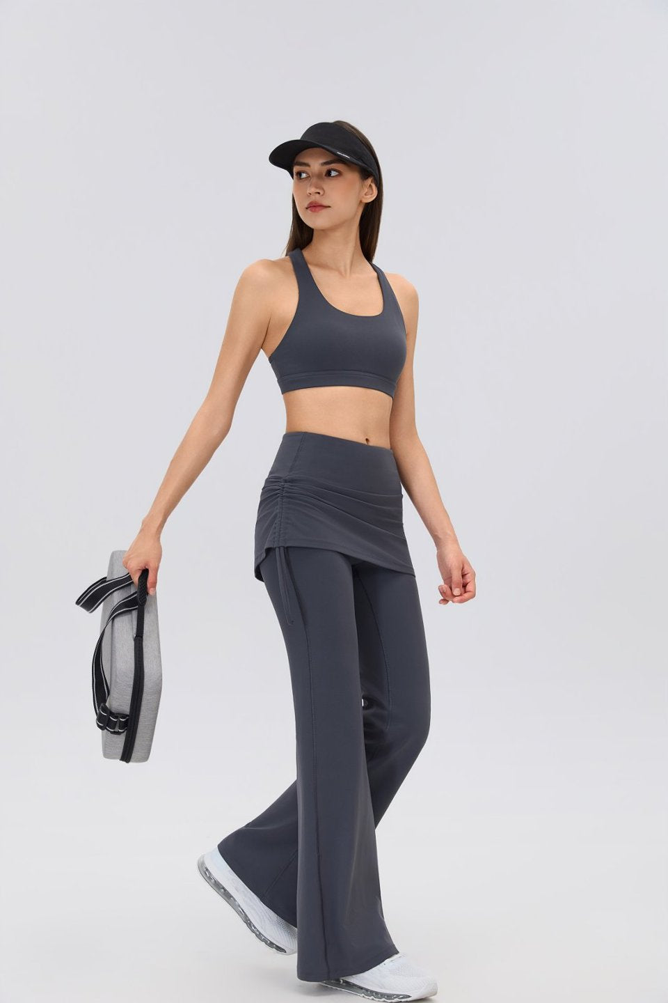 Women's Sports Bra and Flare Leggings Set