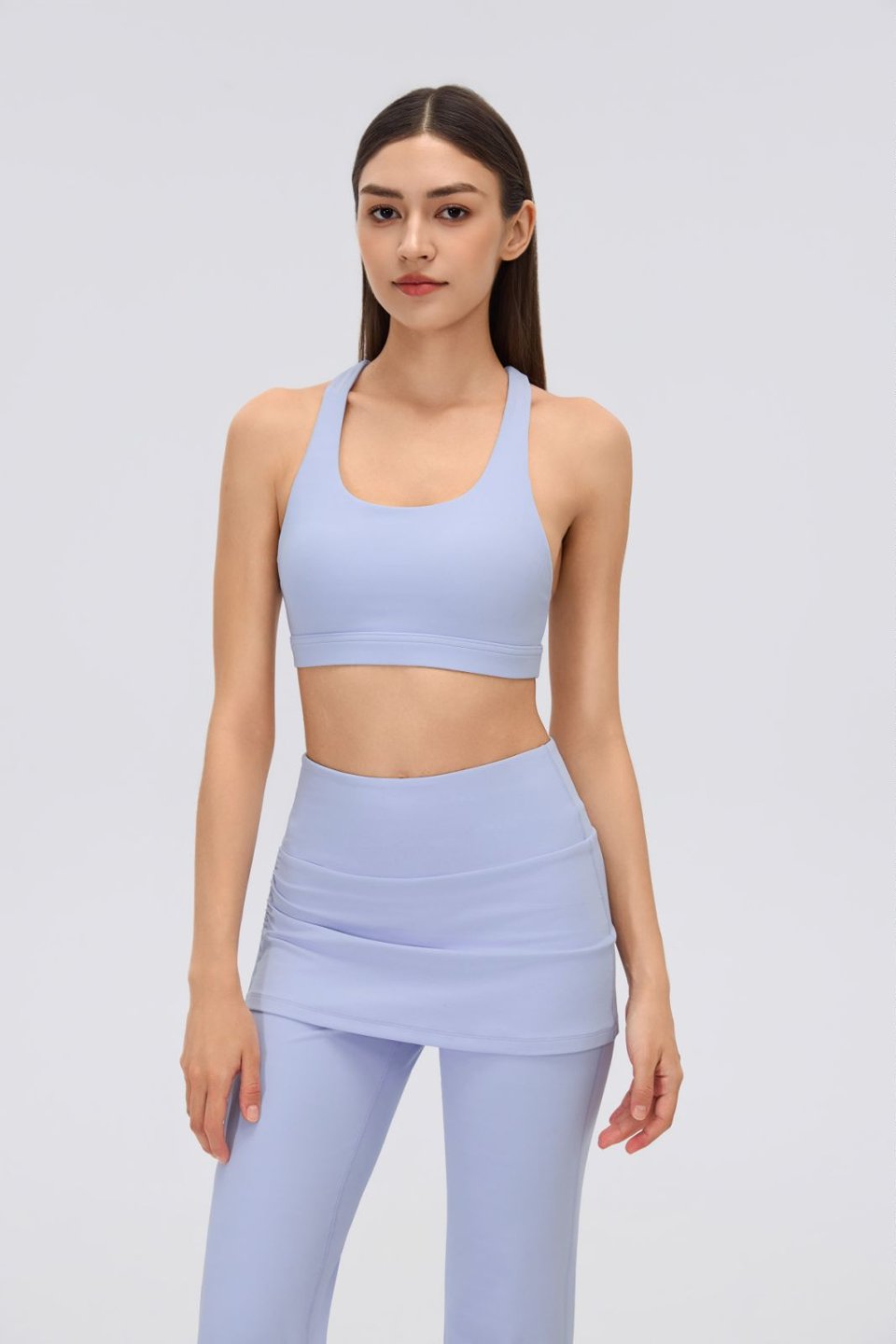 Women's Sports Bra and Flare Leggings Set