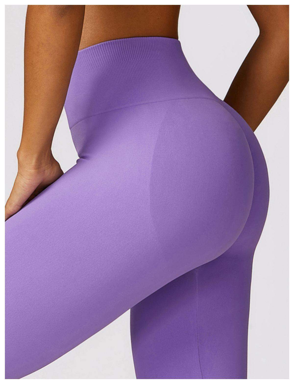 Hight-Waist Seamless Flare Leggings