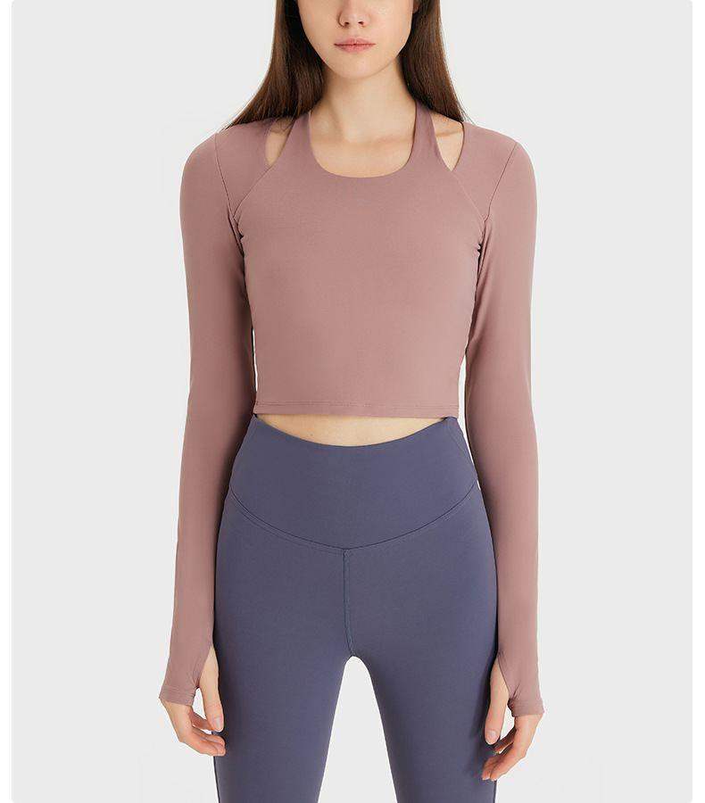 Halter Neck Yoga Long Sleeve