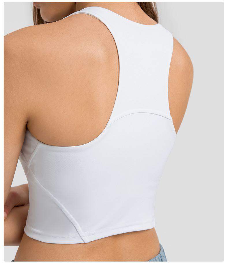 Round Neck Padded Sports Bra