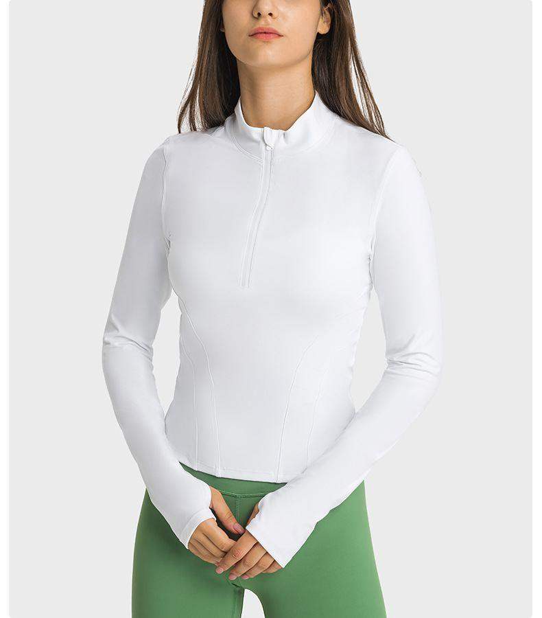 Half Zip Stand Collar Yoga Jacket