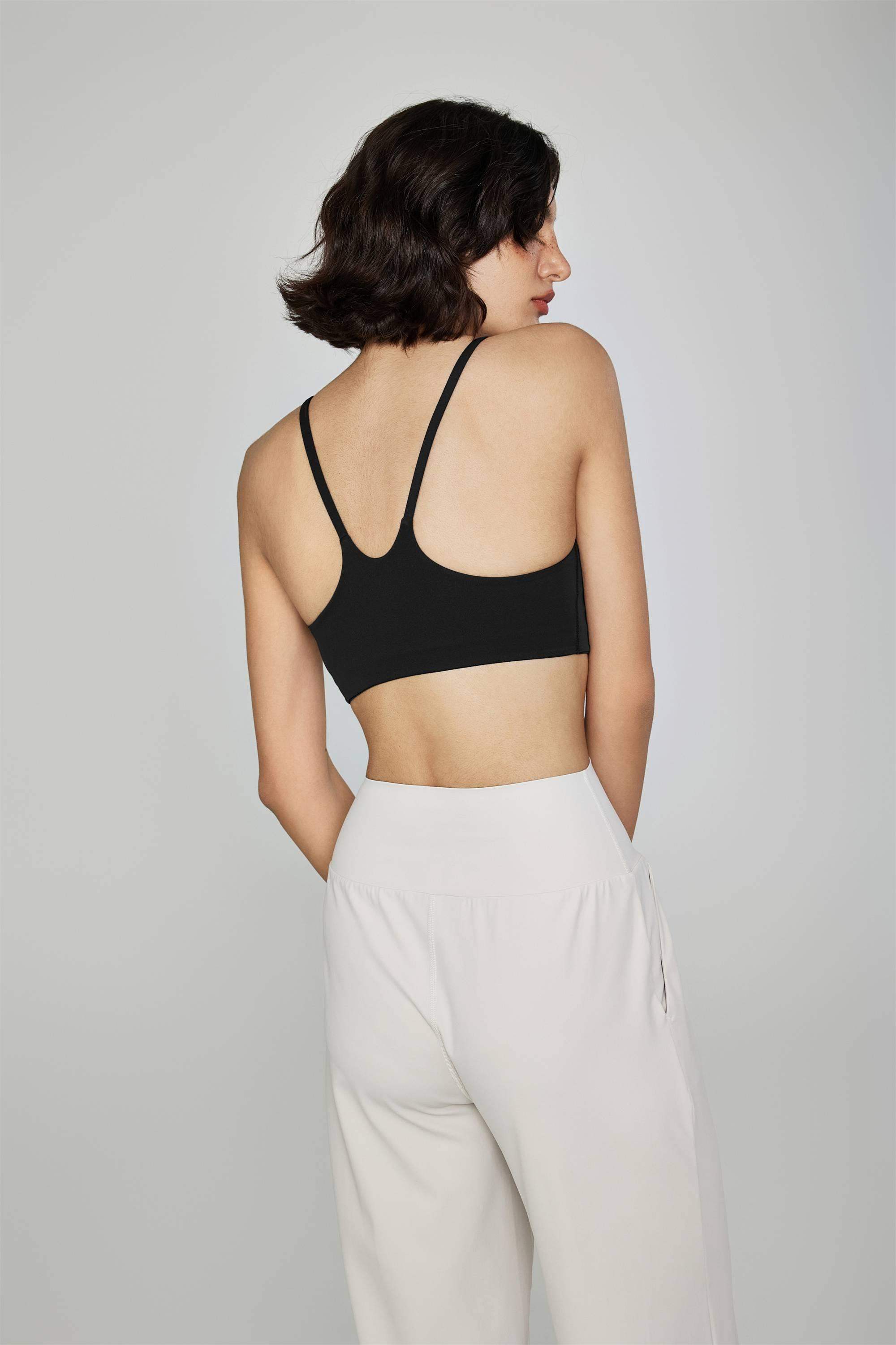 V-back Yoga Bra with Padded Cups