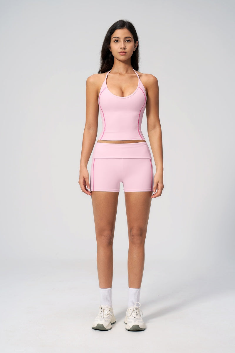 Women Sportswear Stripe Shorts Set
